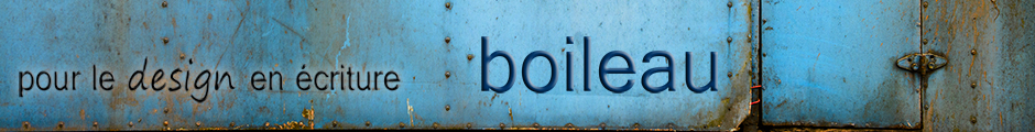 boileau - Pour le design en écriture